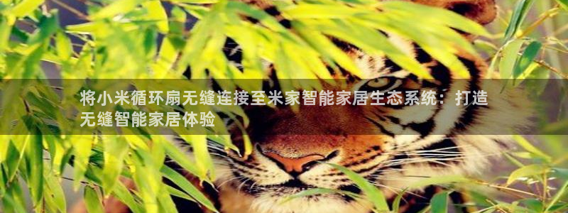凯发k8娱乐官网手机端中心：将小米循环扇无缝连接至米家智能家居生态系统：打造
无缝智能家居体验