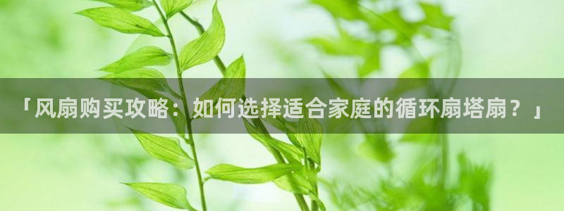 凯发官网登录免费下载：「风扇购买攻略：如何选择适合家庭的循环扇塔扇？」